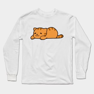 Orange Chub Cat Long Sleeve T-Shirt